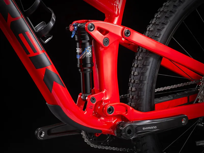 TREK Top Fuel 5 Full Suspension Mountain Bike in Radioactive Red-5